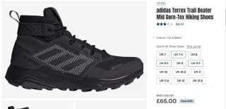 adidas Terrex Trailmaker Mid GORE-TEX Hiking Shoes for £65 at Wiggle