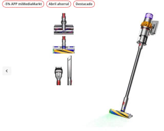 Aspirador escoba Dyson v15 Detect por solo 599€