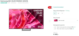 Samsung S92C 55" 4K TV voor €949 bij Art & Craft