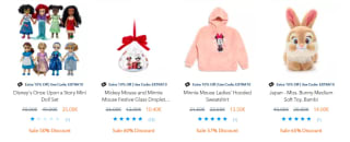 Disney Store korting code voor 10% extra korting op de sale tot 70%