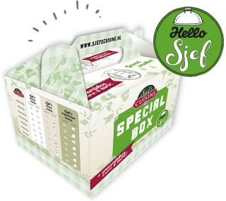Vraag gratis proefpakket Hello Sjef Special Box aan