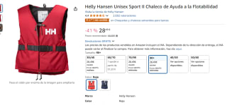 Helly Hansen Chaleco salvavidas Sport II 50N por 28,49€