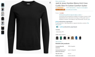 Jack & Jones Básico Knit Crew Cuello Slim Fit Cotton Comfort por 12€
