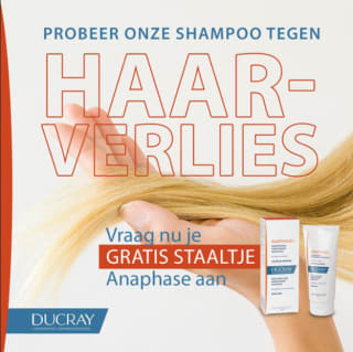 Gratis staaltje Ducray Anaphase shampoo tegen haarverlies