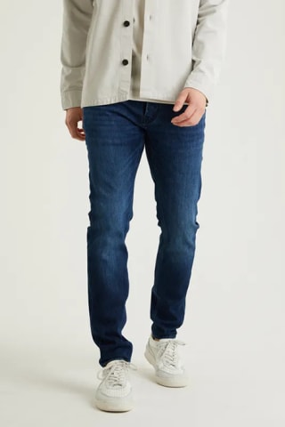 Chasin' Ego antares mid blue heren jeans voor €25,99 dmv code bij otrium