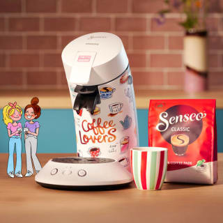 Limited edition Philips Senseo x Blond Amsterdam Koffiepadmachine + 2 gratis Blond koffiekopjes voor €79,99 bij Blokker