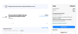 Samsung Barra de sonido HW-S800B/ZF Ultra Slim con Dolby Atmos inalámbrico 2022 por solo 219,20€