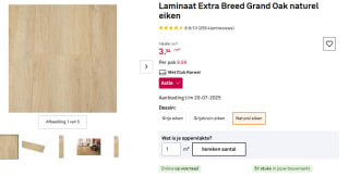 Laminaat Extra Breed Grand Oak naturel eiken voor €3.34 per m² bij Karwei