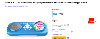 iDance XD2BL Party Karaoke Bluetooth Speaker voor €12,59 bij Bol