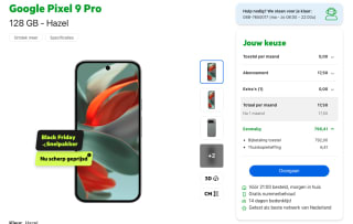 Google Pixel 9 Pro 128GB voor 815,91 euro
