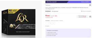 40 Cápsulas Lor Onyx + adorno navidad por 7€