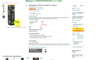 Bote de 3 Pelotas de pádel Pro Titanium NOX a tan solo 3,99€
