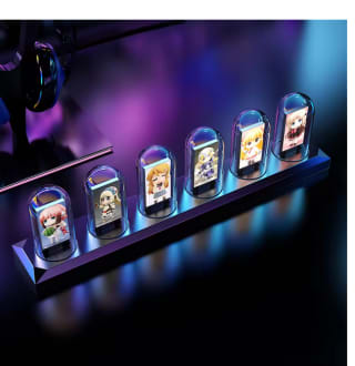 Reloj de tubo RGB Nixie LED brilla la pantalla a Color IPS DIY tubo Digital analógico por solo 27,58€