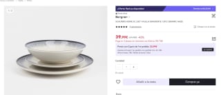 Set vajilla gradiente 12pc ceramica Scalpers Home por 39,99€ (27,99€ nuevo usuario)