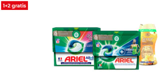 Ariel pods of Lenor geurparels 1+2 gratis bij Hoogvliet