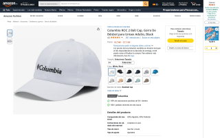 Gorra de béisbol Columbia ROC 2 por 14,74€