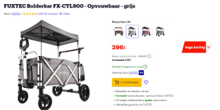 FUXTEC Bolderkar FX-CTL900 - Opvouwbaar - voor €296 bij Bol.com