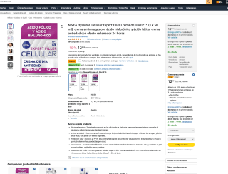2 NIVEA Hyaluron Cellular Expert Filler Crema de Día FP15 por solo 14,69€