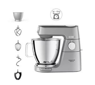 Robot pâtissier KENWOOD KVL85.009SI Titanium Chef Baker XL à 449,99€