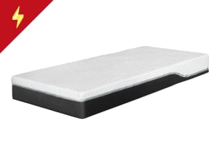 Colchón de espuma fría de 7 zonas con topper de espuma viscosa integrado 90 x 190 cm por 89.99€