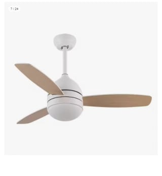 Ventilador de techo con motor DC modelo Maestral en 3 colores disponibles, Led integrado con sistema CCT Regulable, con Memoria de color y temporizador por 70.78€ (Cuenta Nueva 58.78€)