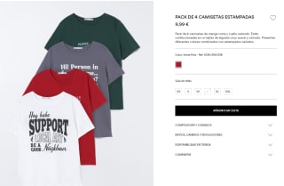 Pack de 4 camisetas de manga corta niños por 9,99€