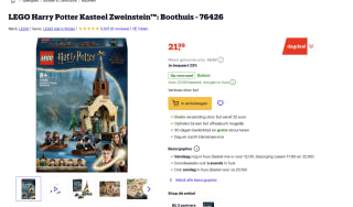 LEGO Harry Potter Kasteel Zweinstein voor €21,99
