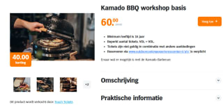 Kamado BBQ workshop basis voor €60 in de AH voordeelshop