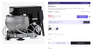 Batidora amasadora Twist Black marca mellerware por 41,09€