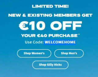10€ de descuento en Hollister por compras superior a 40€