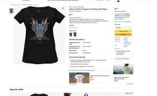 Camiseta House Of the Dragon para Mujer por solo 6,68€