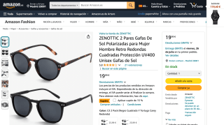 2 Pares Gafas De Sol Polarizadas ZENOTTIC por 16,99€