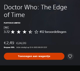 Doctor Who: The Edge of Time voor €2,49 in de Playstation Store