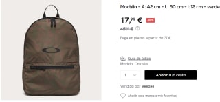 Mochila Oakley Freshman Packable por 17.99€