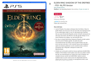 Elden Ring Shadow Of The Erdtree - PS5 voor €51,99 bij Amazon