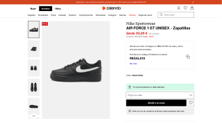 Zapatillas Nike Sportswear AIR FORCE 1 07 UNISEX por 71,35€