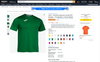 Camiseta Deportiva Joma por 4,99€