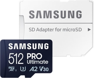 Samsung PRO Ultimate 512 GB - Flashgeheugenkaart (SD adapter inbegrepen) voor €39,99 bij Amazon