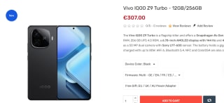 Vivo IQOO Z9 Turbo - 12GB/256GB voor €307 bij Tradingshenzhen