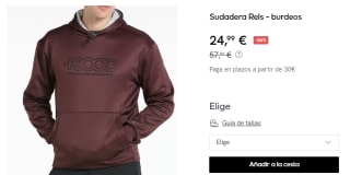 Sudadera de Hombre +8000 Rels por 24.99€