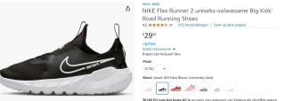 Nike Flex Runner 2 Trainers Junior Boys voor €29,90 bij Amazon