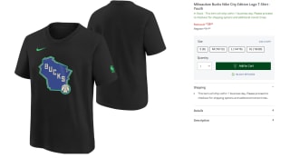 Camiseta para Peques de los Milwaukee Bucks Nike City Edition Logo por 18.6€