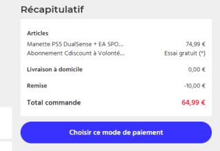DualSense Wireless-Controller - EA SPORTS FC 24 bundel voor €64,99 dmv code bij Cdiscount