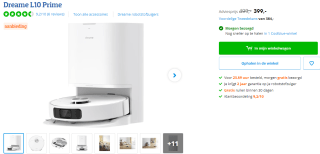 Dreame L10 Prime robotstofzuiger voor €399 bij Coolblue