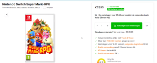 Super Mario RPG voor €37,95 bij AllYourGames