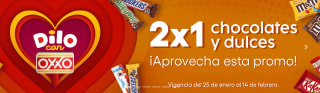 2x1 en chocolates y dulces en Oxxo