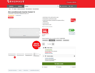 Aire acondicionado Inverter Ocelair 12 a tan solo 249€