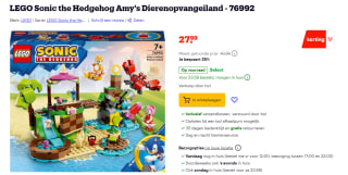 LEGO Sonic the Hedgehog Amy's Dierenopvangeiland - 76992 voor €27,99 bij Bol