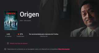 Película El Origen por $5 en Google Play