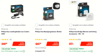 Tot 50,- Cashback op Philips Hue Outdoor producten bij Bol.com